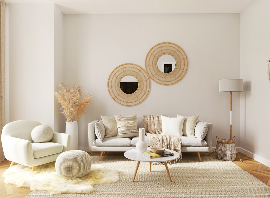 Bright modern living space